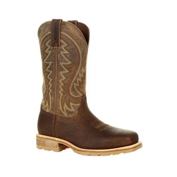 Men's western boots with a scalloped edge and a pull - on strapDurango Maverick Pro Steel Toe Western Work Boot DDB0298