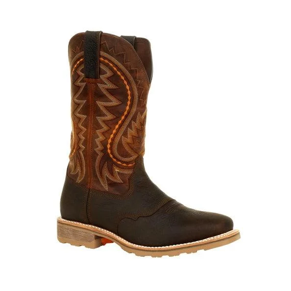 Men's western boots with a decorative inlay on the toe and heelDurango Maverick Pro Waterproof Western Work Boot DDB0299