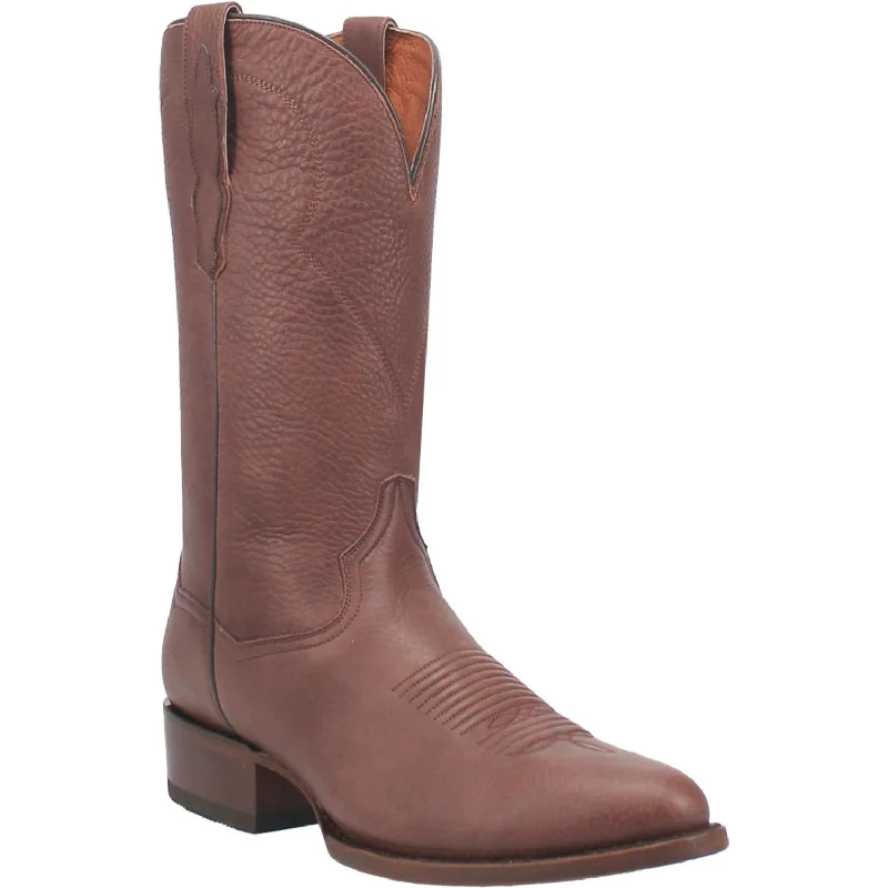 Men's western boots with a concho - studded strap and a pointed toeDan Post Men's Pike Leather Boot DP2486