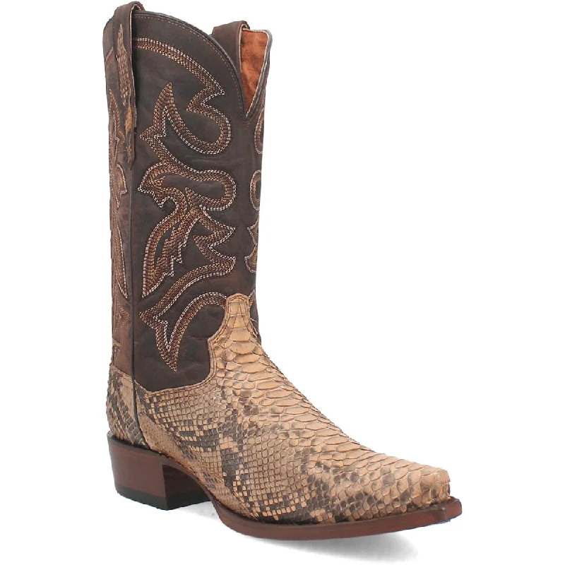 Men's western boots with a leather - wrapped heel and a smooth finishDan Post Men's Sturgis Python Boot DP3058