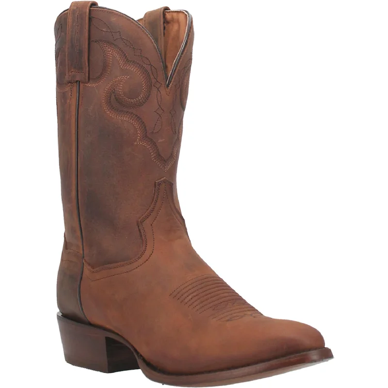 Men's genuine leather western boots with a snake - skin inlayDan Post Men’s Simon Leather Boot DP3230