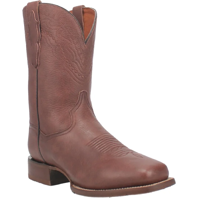 Men's western boots with a scalloped edge and a pull - on strapDan Post Men's Milo Leather Boot DP4196