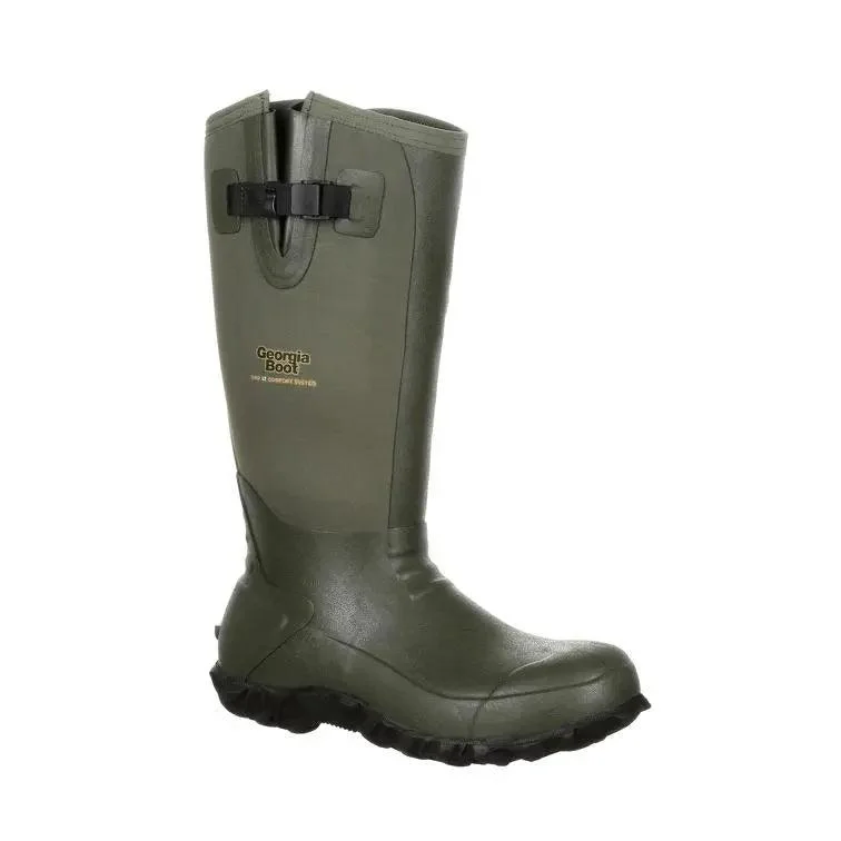 Men's western boots with a silver - toned hardware and accentsGeorgia Boot Men's Waterproof Neoprene & Rubber Boot GB00230