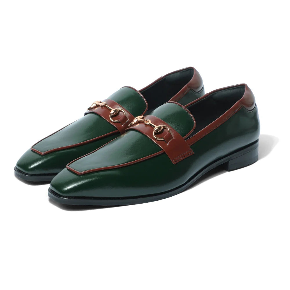 Giovanni - Green Horsebit Slip On