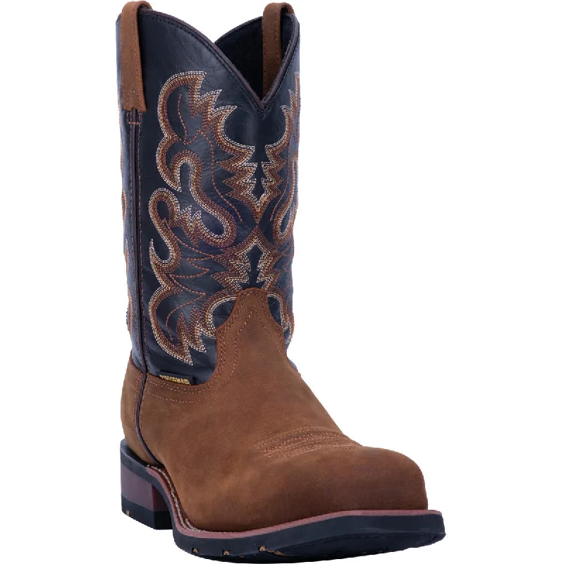 Men's western boots with a traditional western boot silhouette and a polished shineLaredo Men's Rockwell Steel Toe Work Boot 69438