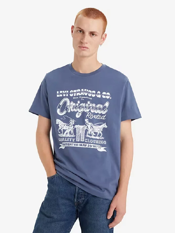 Levis 224911482 Mens Classic Graphic T-Shirt Vintage Indigo Blue