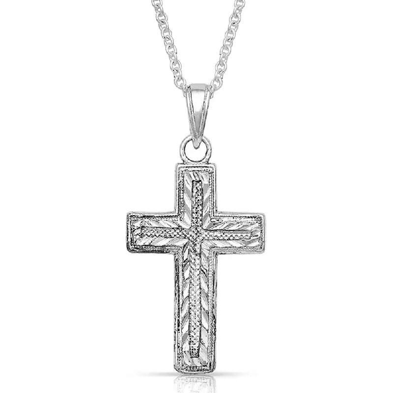 Montana Silversmiths Captured In Faith Cross Necklace