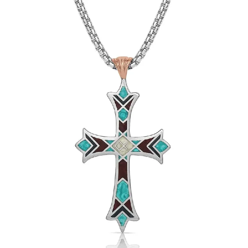 American Legends Embracing Faith Cross Necklace