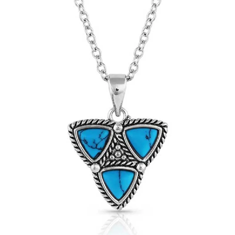 Montana Silversmiths Trilogy Trillion Necklace