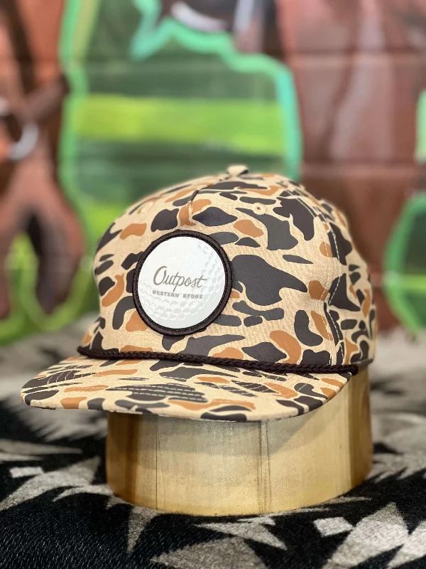 Outpost Breakfast Ball Camo Rope Cap