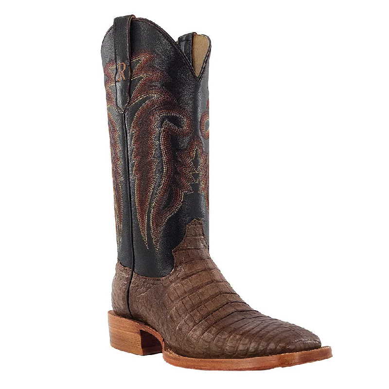 RW2004-2 R. Watson Men's Coco Caiman Belly Square Toe Cowboy Boot